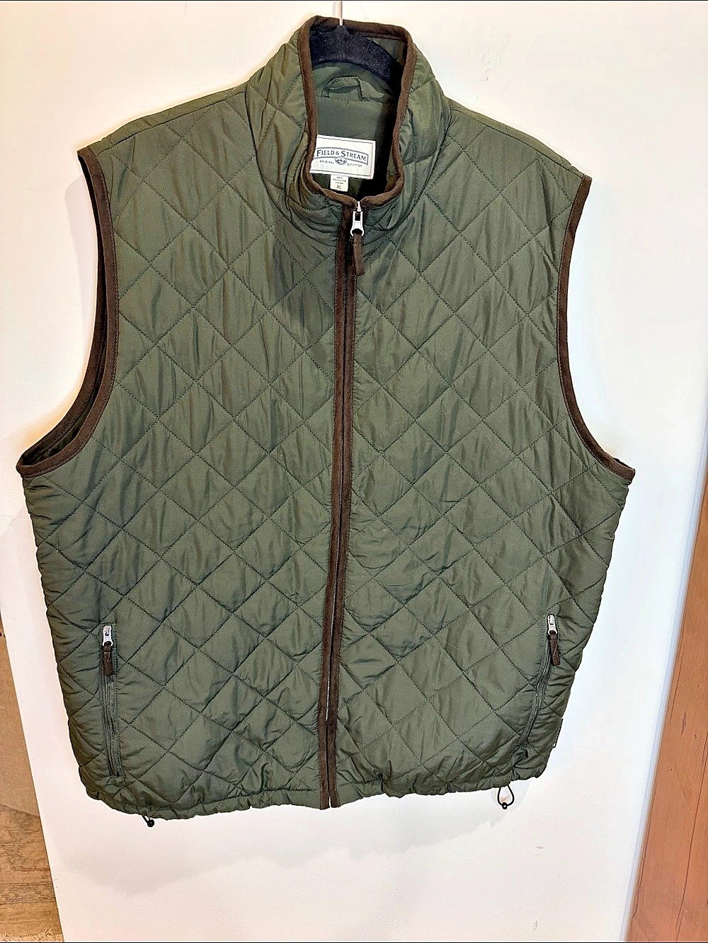 Field & Stream Quilted Sportsman’s Vest in Olive Green XL